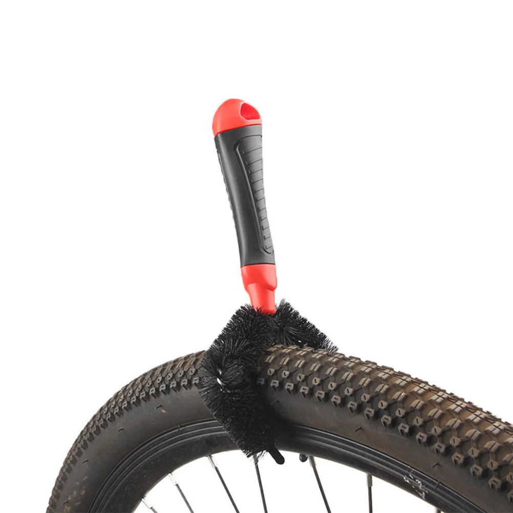 

3 in 1 Chain Cleaning Brush Set Long Lasting Material Compact Lightweight Bike Tyre and Chain Cleaner Tool Tyre Cleaner