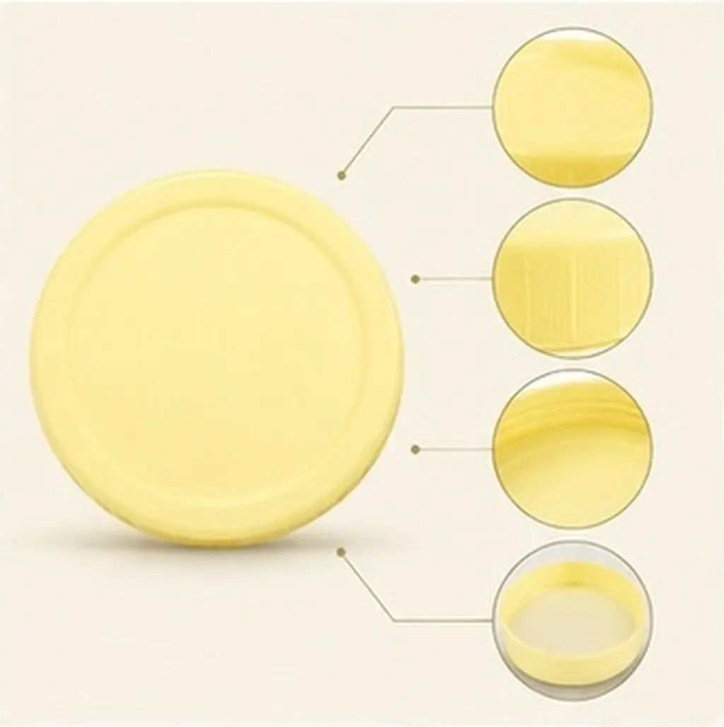 10Pcs Mason Jar Lids Plastic Thread Covers Wide Mouth Canning Jar Sealing Caps Bottle Covers Reusable Lids for Bottles