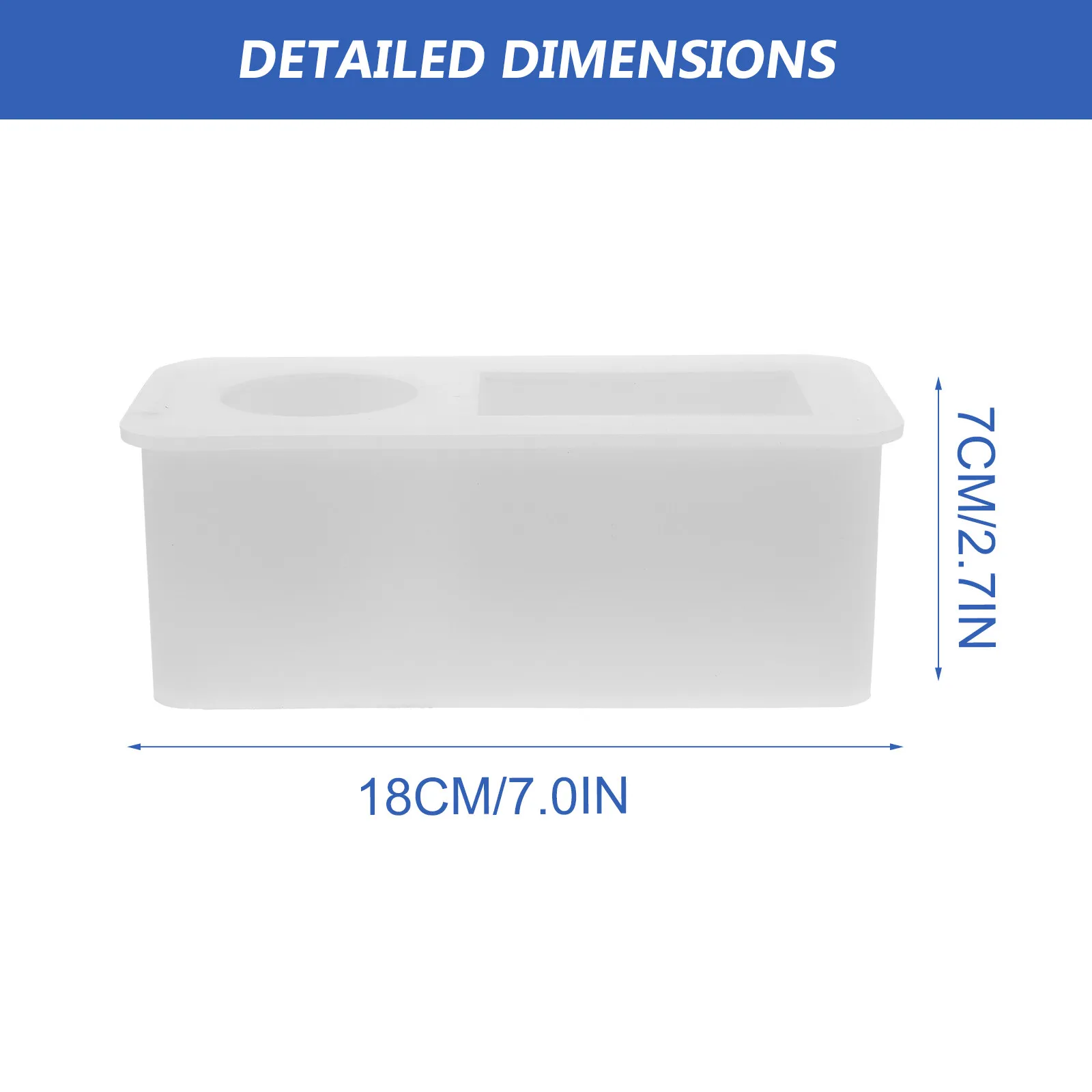 1Pcs Pen Holder Mold DIY Silicone Brush Pot Easy Demoulding Add Paints Embellishments Creative Designs