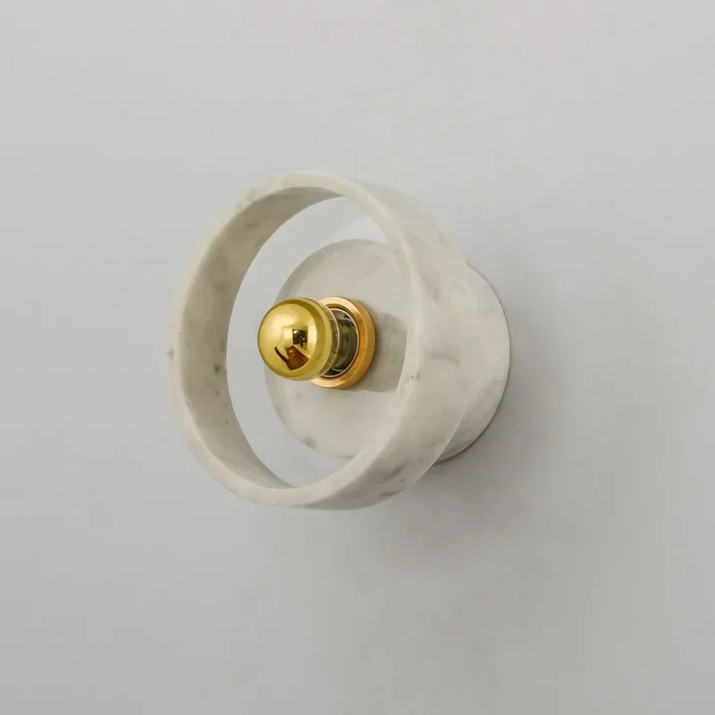 Decor Light Bedroom Living Room Background LED Lighting Marble Wall Lamp Corridor White Mounted  Bedside