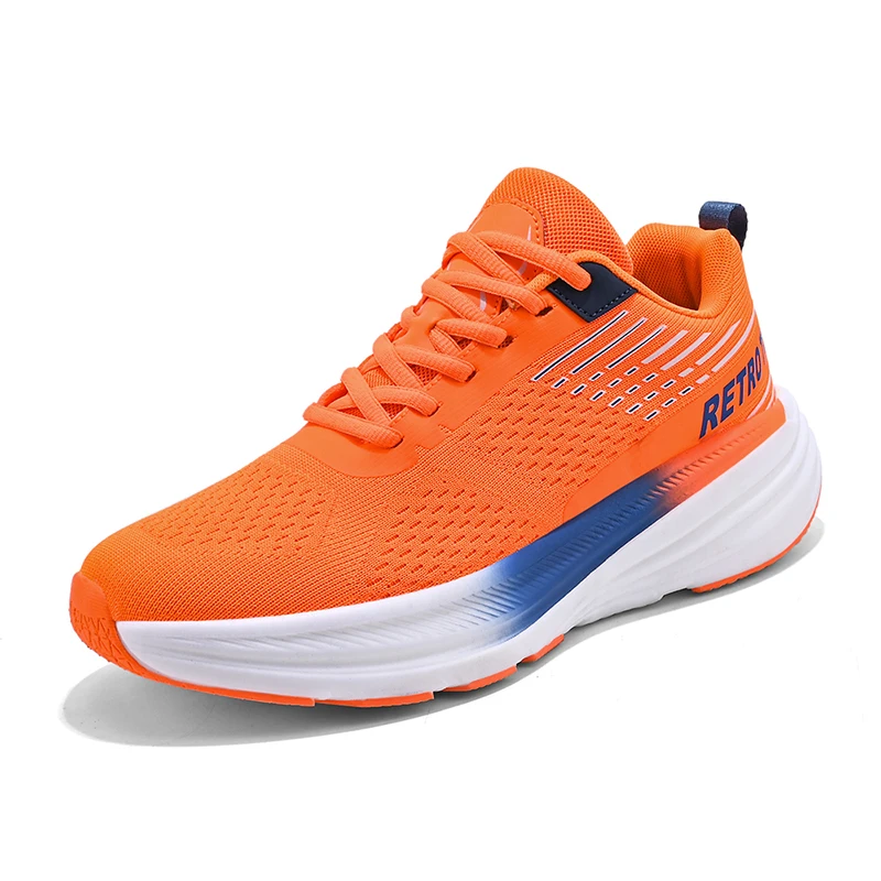 Outdoor Unisex Sport Shoes Platform Support Light Weight Cushioning Mesh Breathable Running Jogging Retro Trend Sneakers Men