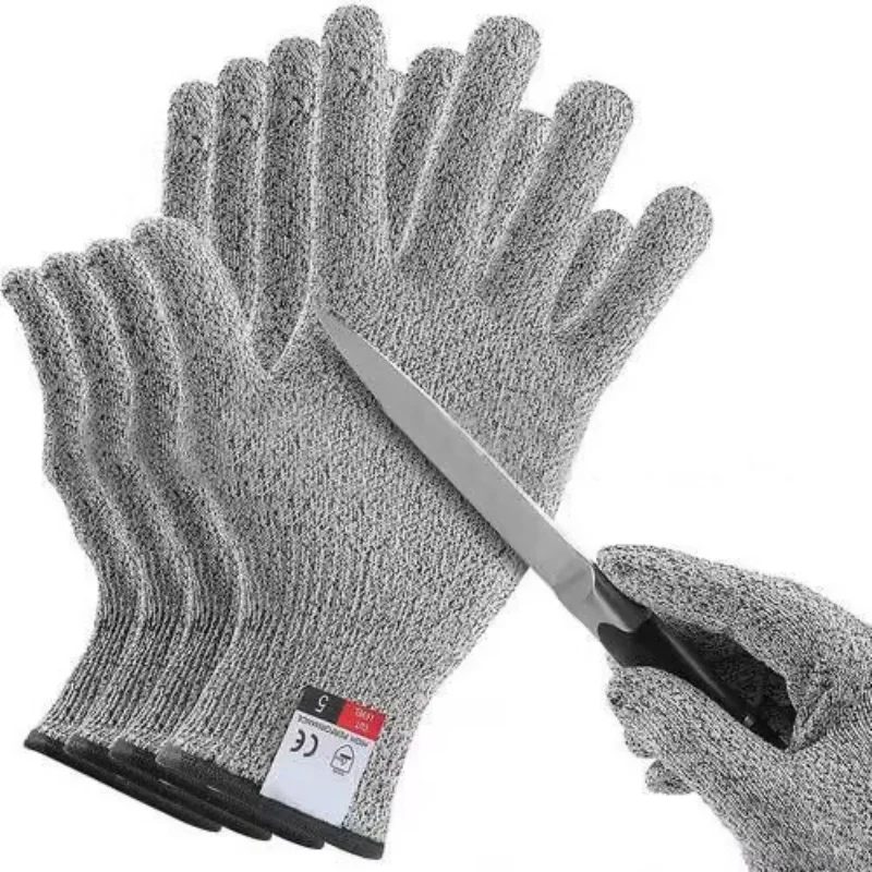 

Grade 5 Cut Resistant Gloves Kitchen HPPE Scratch Resistant Glass Cutting Safety Protection for Gardeners
