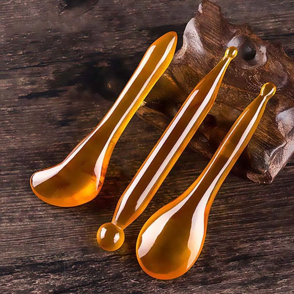 สปาผู้หญิงแผ่น Trigger Point Face Lift ริ้วรอย Remover ขูด Guasha BOARD Body Scraping นวดหน้านวด Sticks