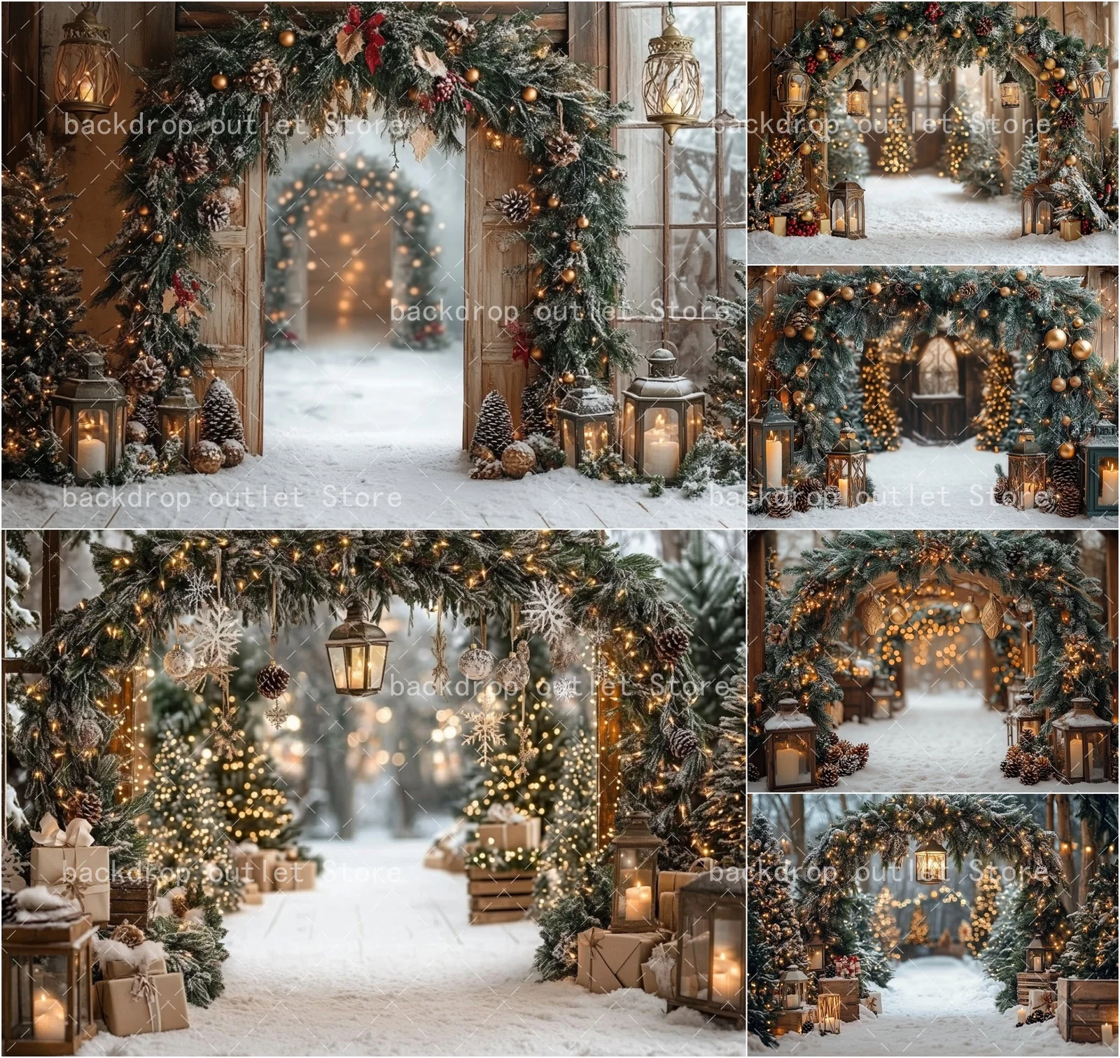 Photography Lighting And Backdrop - Mehofond Winter Christmas Photography Background Glitter