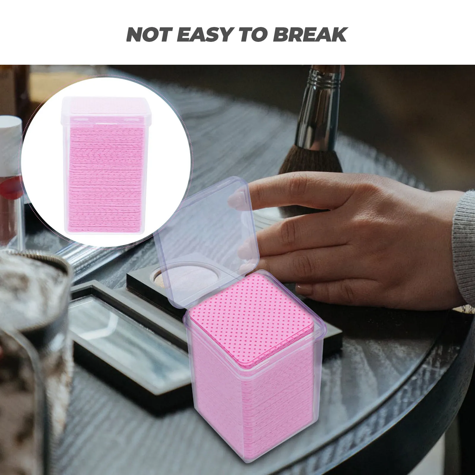 600Pcs Cotton Fabric Cleaning Wipes Lash Extension Glue Remover Eyelash Glue Wiping Cloth Removal Tool Wiping Tool