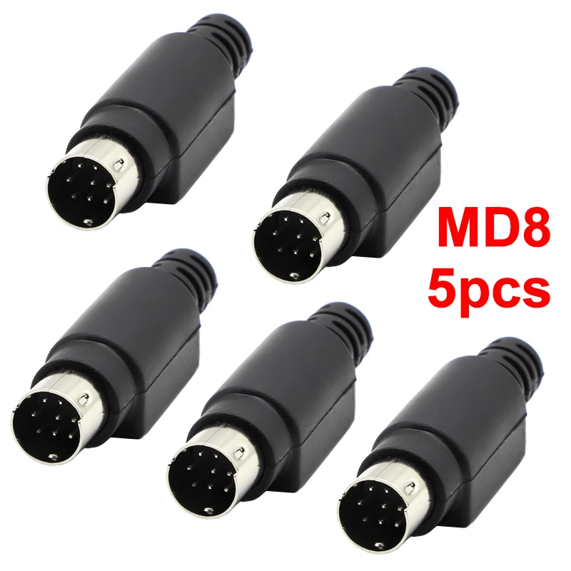 5Pcs Plc 8 Pin Male…