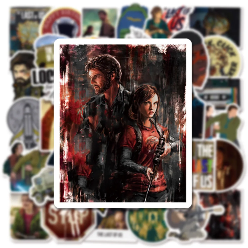 10/50/100PCS Hot Game the Last of Us Stickers Toy Children Toy Skateboard Helmet Phone Guitar Tv Show Stickers Joel Abby Decal