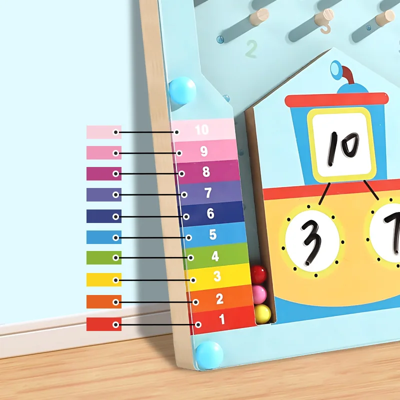 Children's early education 10 or less number decomposition ball rolling game, baby enlightenment arithmetic ability early educat