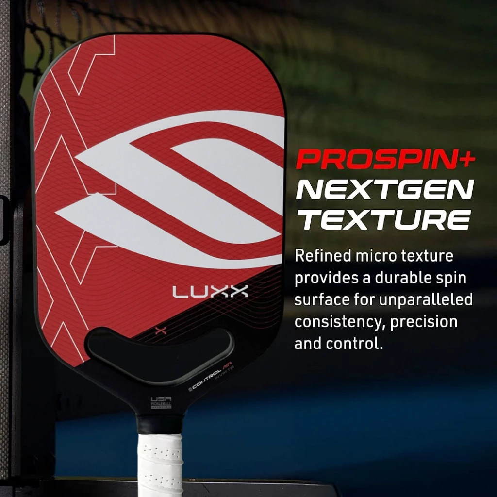 

LUXX T700 Carbon Fiber Pickleball Paddle, Thermoformed Uni-body, Polymer Honeycomb Core, Aero-throat, Hi-grit Textured Surface