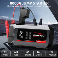 Car Jump Starter Power Bank Portable Air Pump 8000a 12V Battery Booster For Car Portable Car Booster Jump Starter