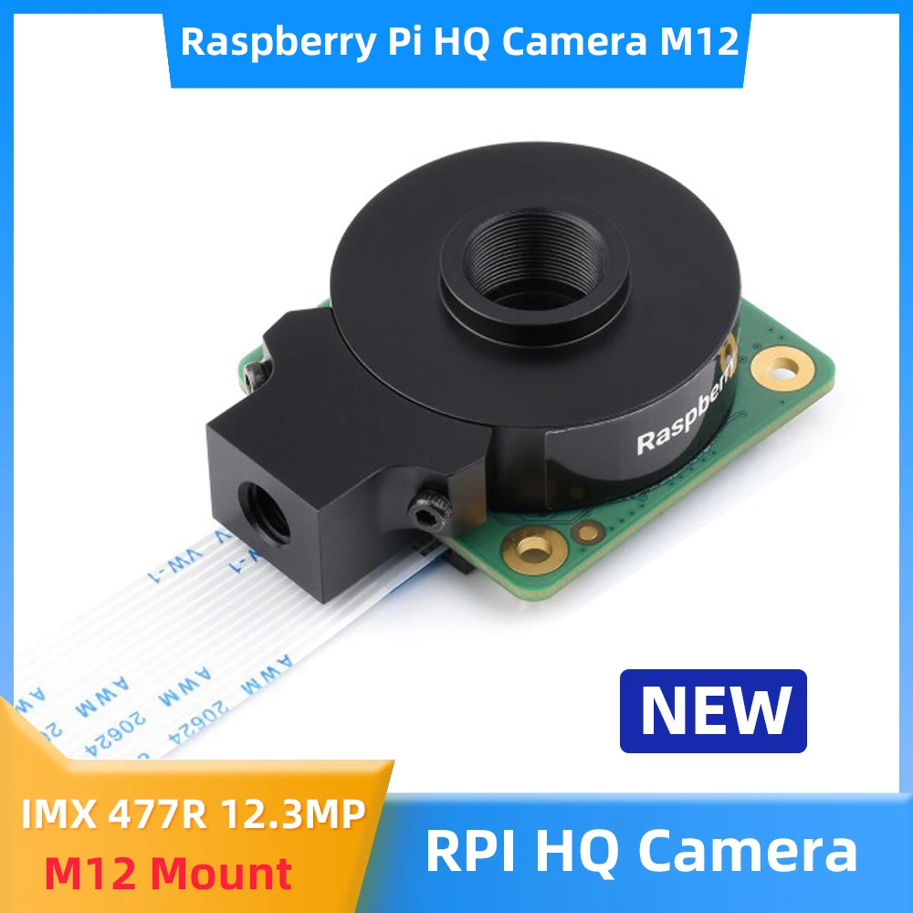 

NEW Raspberry Pi High Quality HQ M12-mount 12.3 MP IMX477R High Sensitivity for Pi 4B 3B+ Zero