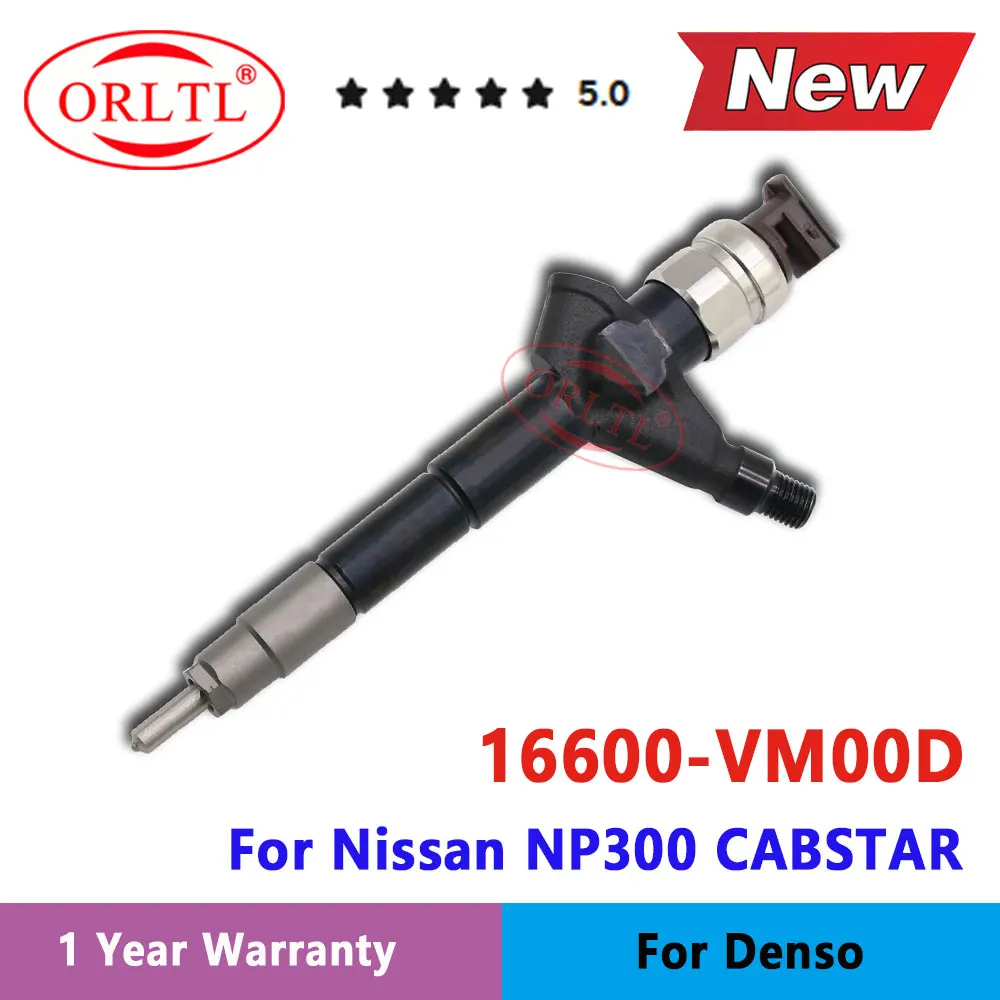 ORLTL NEW 16600-VM00D Diesel Common Rail Fuel Injector 16600VM00D Ful Nozzle 16600 VM00D For Nissan NP300 CABSTAR