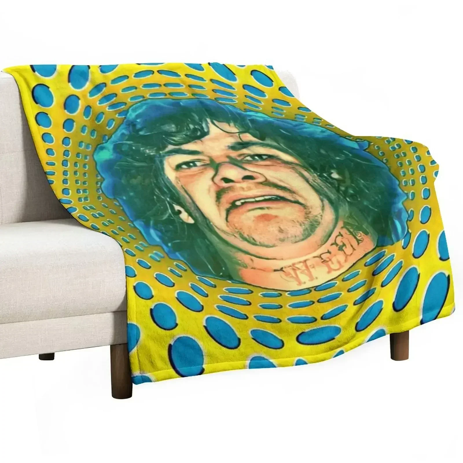 Dean Ween Guitar Face Throw Blanket Large cosplay anime Blankets