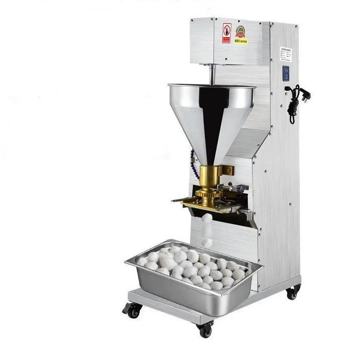 Máquina automática de albóndigas de acero inoxidable con regulación de velocidad comercial, máquina de bolas de pescado, cerdo y ternera