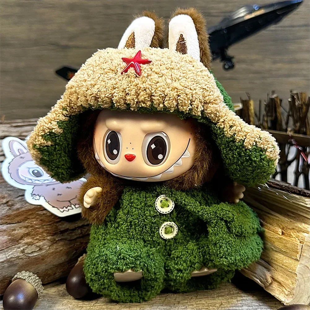 white christmas dresses Plush Dress Up Labubu Doll Clothes – Bambino Sparkle main image 1