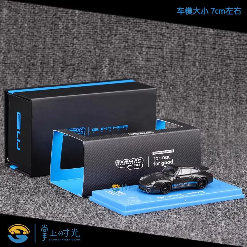 En stock: 1:64 993 400R, modelo de coche de aleación de simulación fundido a presión totalmente de carbono, juguete de regalo para festivales para niños, artículo de exhibición coleccionable para adultos.