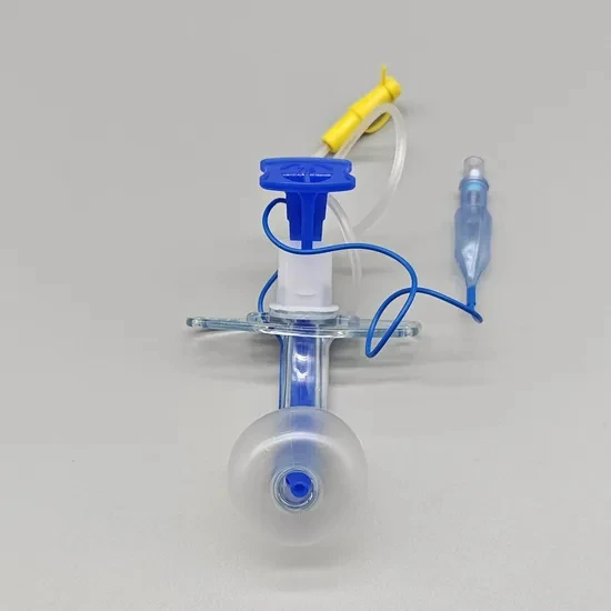 Tracheostomy Tube With Inner Cannula Disposable Fenestrated Tracheostomy Tube With Suction Lumen Tracheostomy Kits