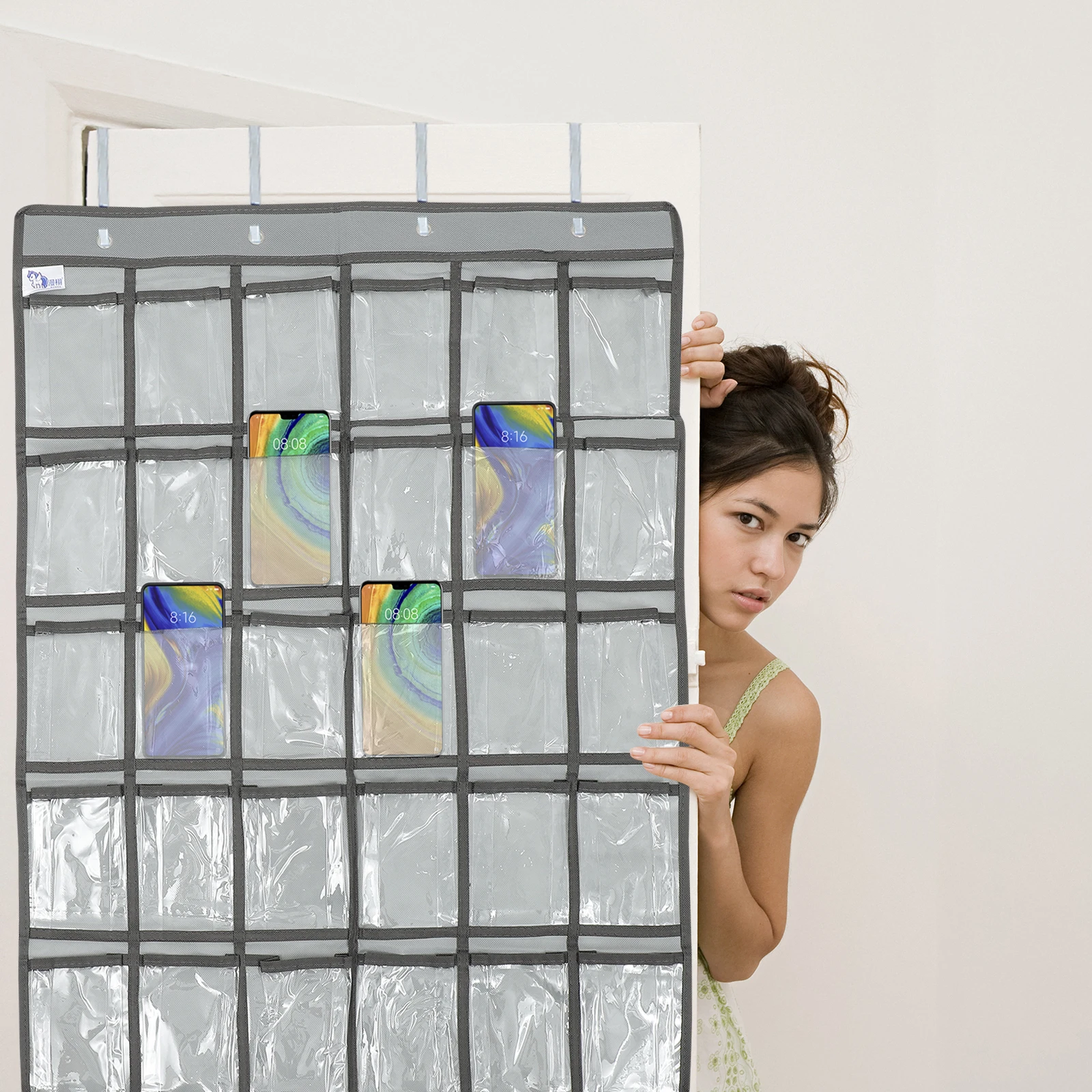 

1Pcs Multi-Purpose Wall Hanging Storage Bag Non-Woven Material Comfortable Touch Easy Clean Home Office Renting