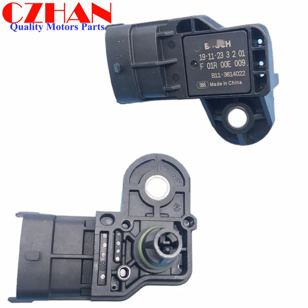 New Boost MAP Sensor B11-3614022,F01R00E009,F 01R 00E 009 For Chery Tiggo 5/Grand Tiggo Tiggo 4/5x Tiggo 7/8 Arrizo 5/7