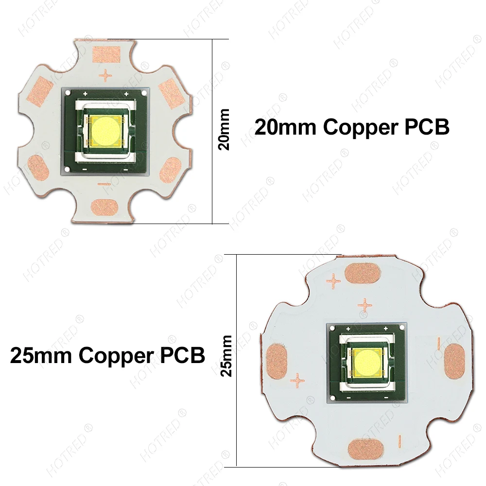 50W Ultra High Brightness 9090 Cold White Laser LED Bead High-Power Strong Light Long-Range Dance Table Lamp Flashlight 3V Chip