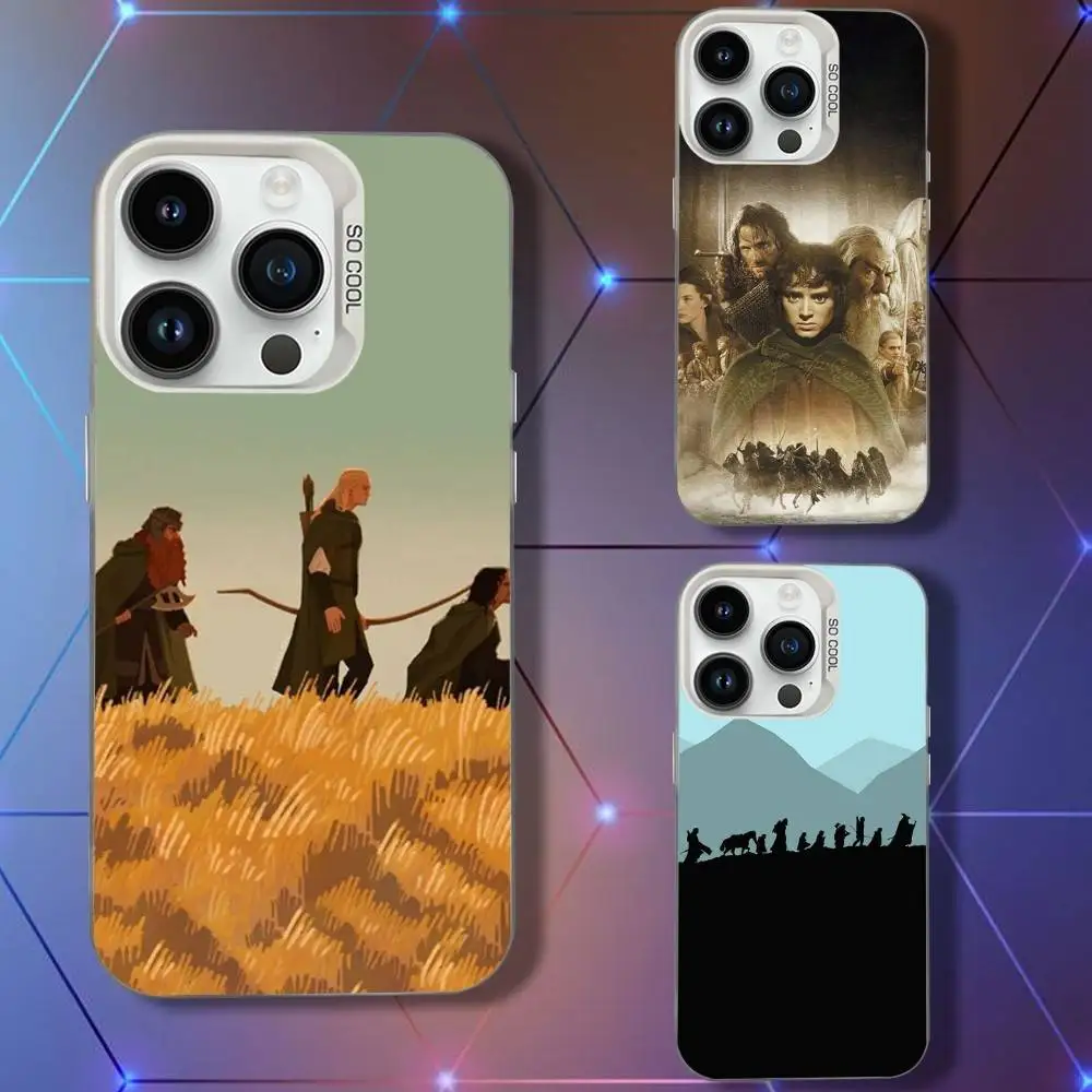 

The L-Lord OF the R-Rings Phone Case For iPhone 16,15,14,13,12,11,Pro,XS,Max,Plus,Mini,SE White Candy Matte Shockproof Cover