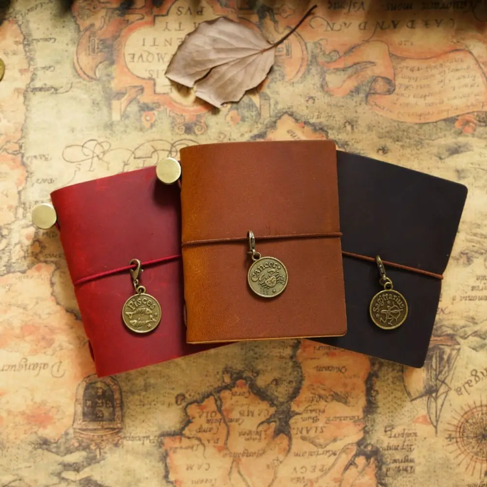 Ретро пишущая обложка из воловьей кожи, альбом для рисования, блокнот для путешественника ручной работы, кожаный блокнот для дневника «сделай сам», граффити