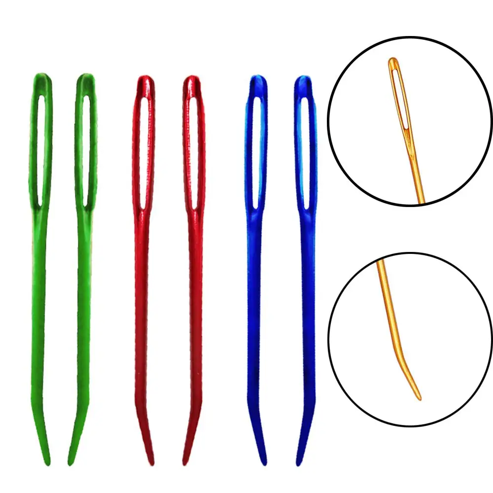 

2 шт., гобелен, поделки, штопка, изогнутое шитье, рукоделие, пряжа, вязание, игла с большим ушком