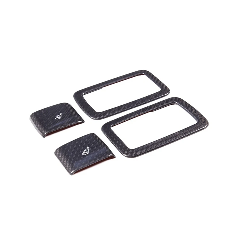 Для Maserati Grecale 2022 2023, сухое углеродное волокно, переключатель регулировки заднего сиденья автомобиля, рамка, накладка, декоративные аксессуары