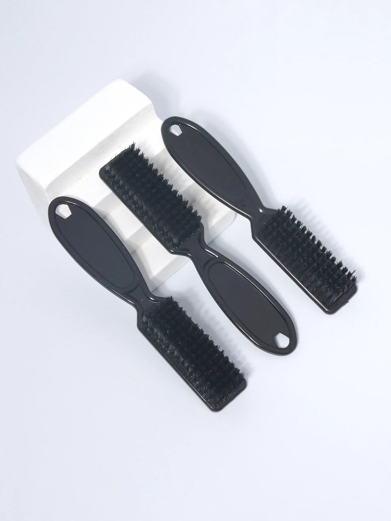 

1 шт./3 шт., нейлоновая щетка с ручкой из АБС-пластика, щетка для удаления пыли на шее, инструмент для укладки волос, специально для настоящих париков из волос