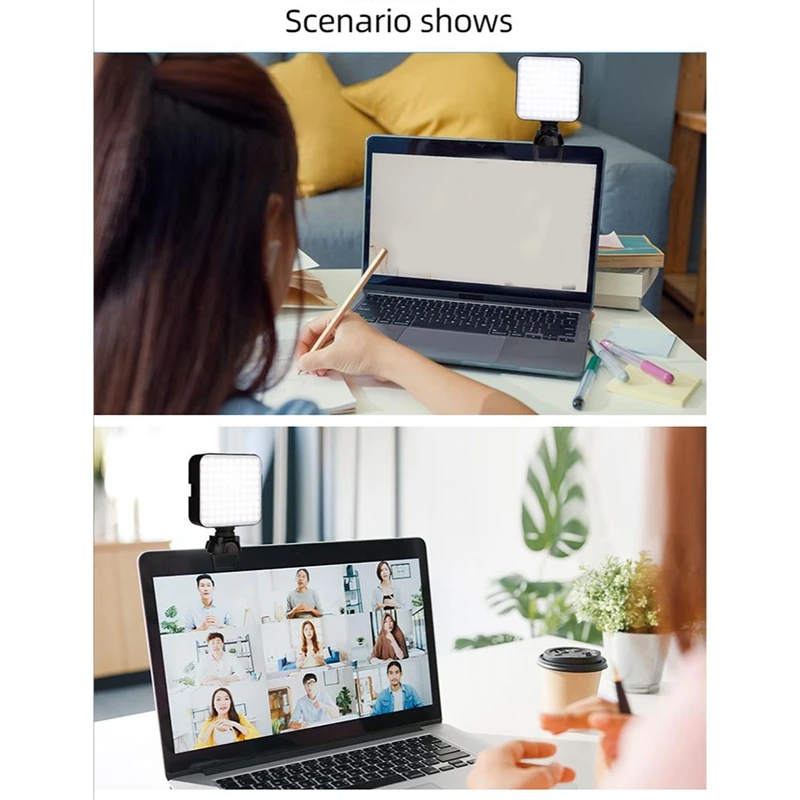 1 Stuks Led Videocamera Licht 6500K Mini Voor Dslr Cam Led Paneellamp Foto Video Verlichting Met 1/4 Inch Schroefgat