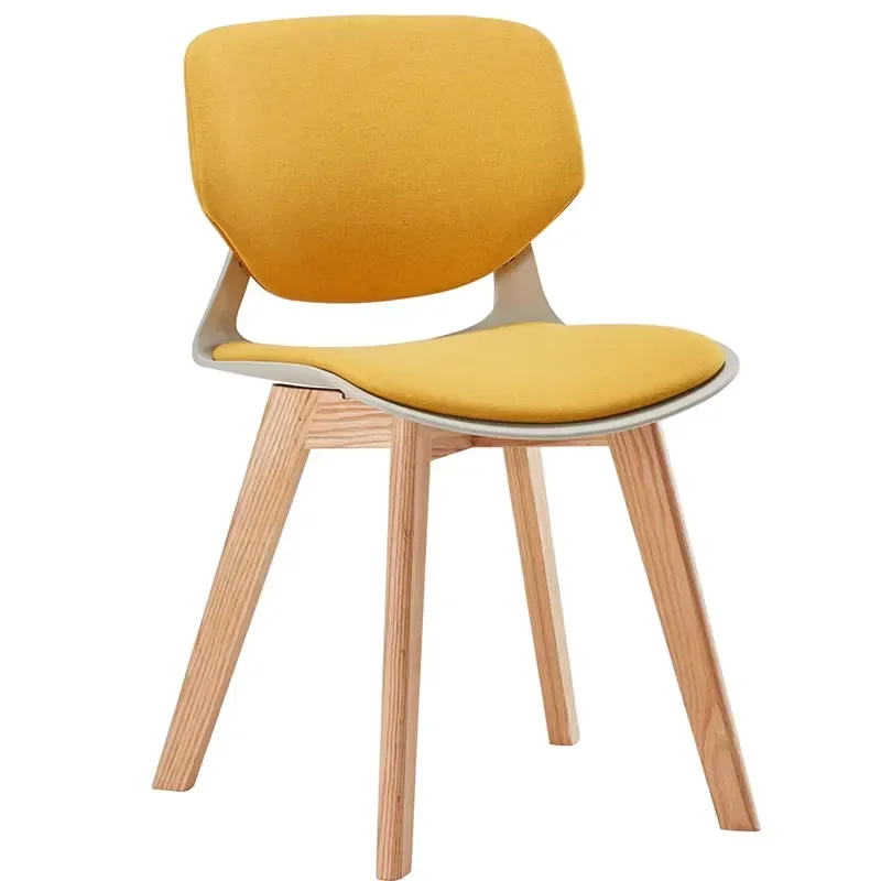 KOHO Low Back Upholstered Cafeteria Chair with Solid Legs ANSI BIFMA X5 Certified Comfortable Lounge Seating for Business