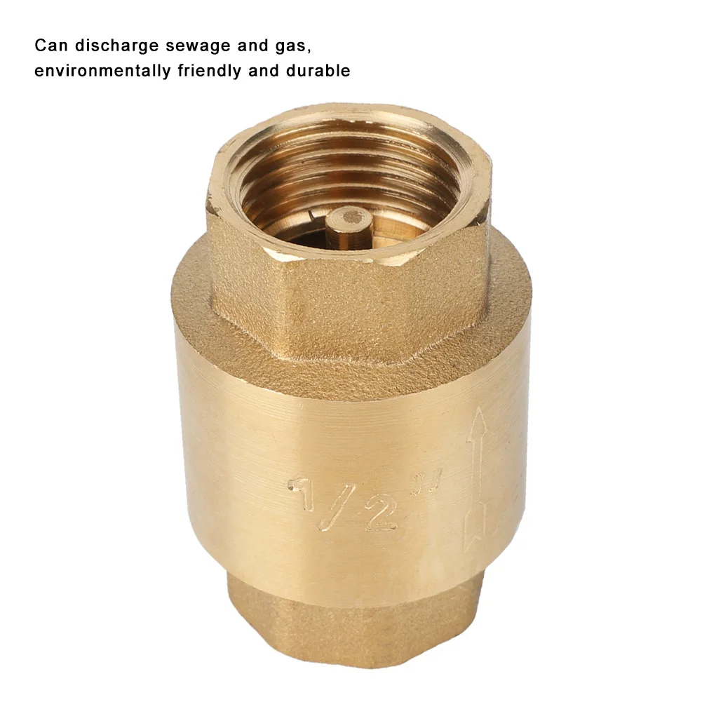 One Way Brass Check Valve, High Accuracy Brass Threaded Check Valve One Way Non Return Check Valve For Water Gas Oil