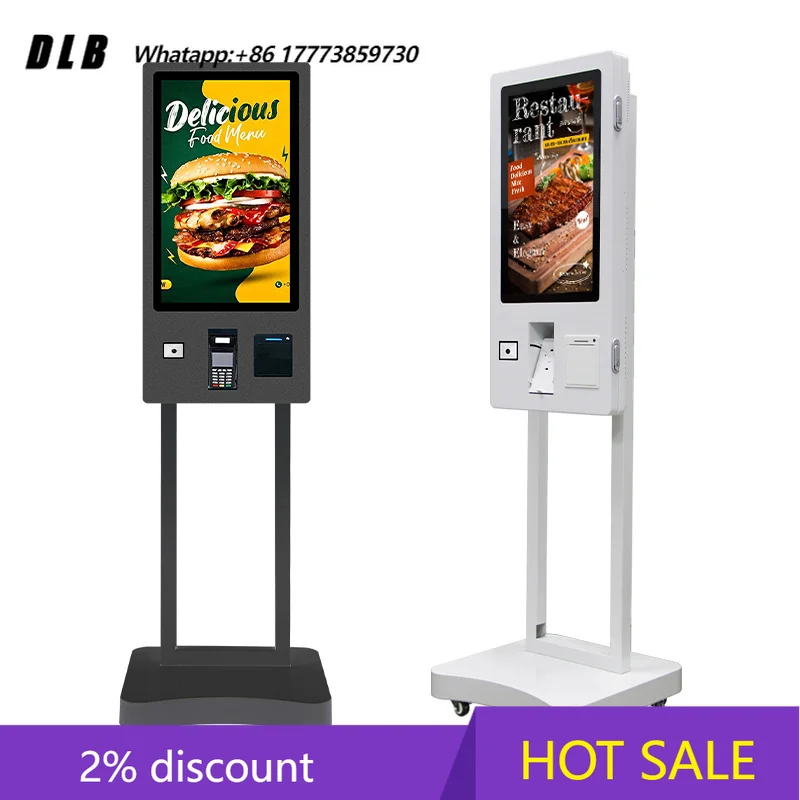 

The restaurant touch screen displays the kiosks