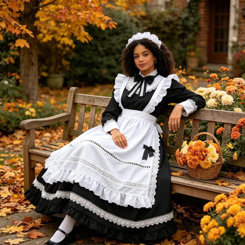Verbesserte britische Uniform im japanischen Stil, langärmliges Kleid für weibliche Cosplayer, schlank machendes Cosplay-Kostüm in Übergröße für Partys