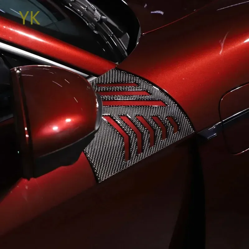 

For Porsche Taycan 2019-2024 Soft Carbon Fibre Car Front Side Fender Cover Trim Sticker Car Accessories