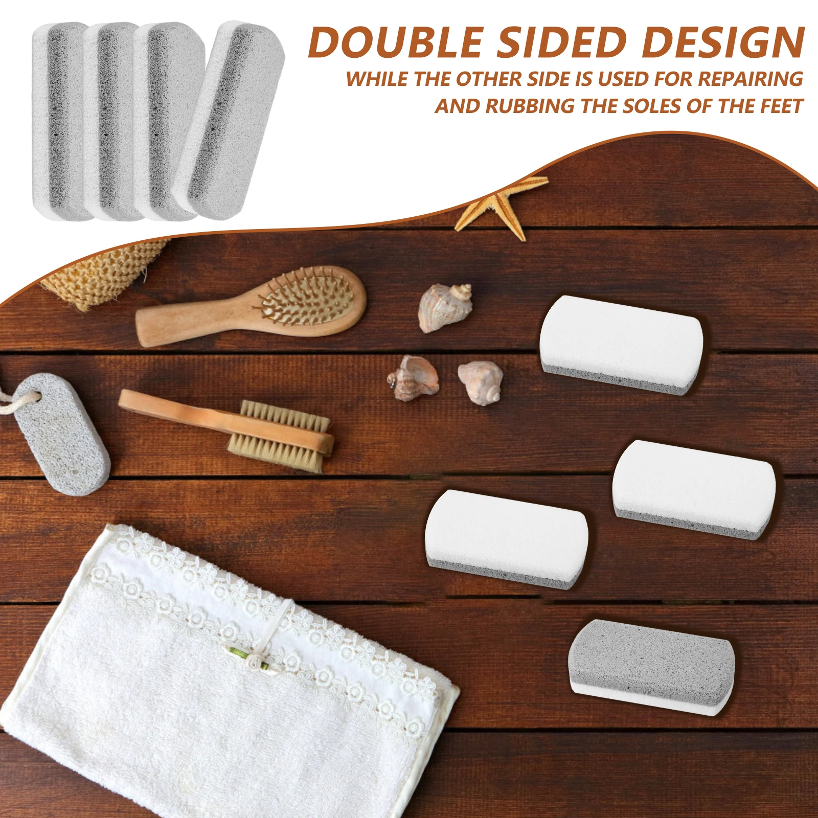 

4pcs Foot File Rubbing Board Dead Skin Remover Callus Scraper Pumice Stone Tool Foot Care Files Hard Skin Solution