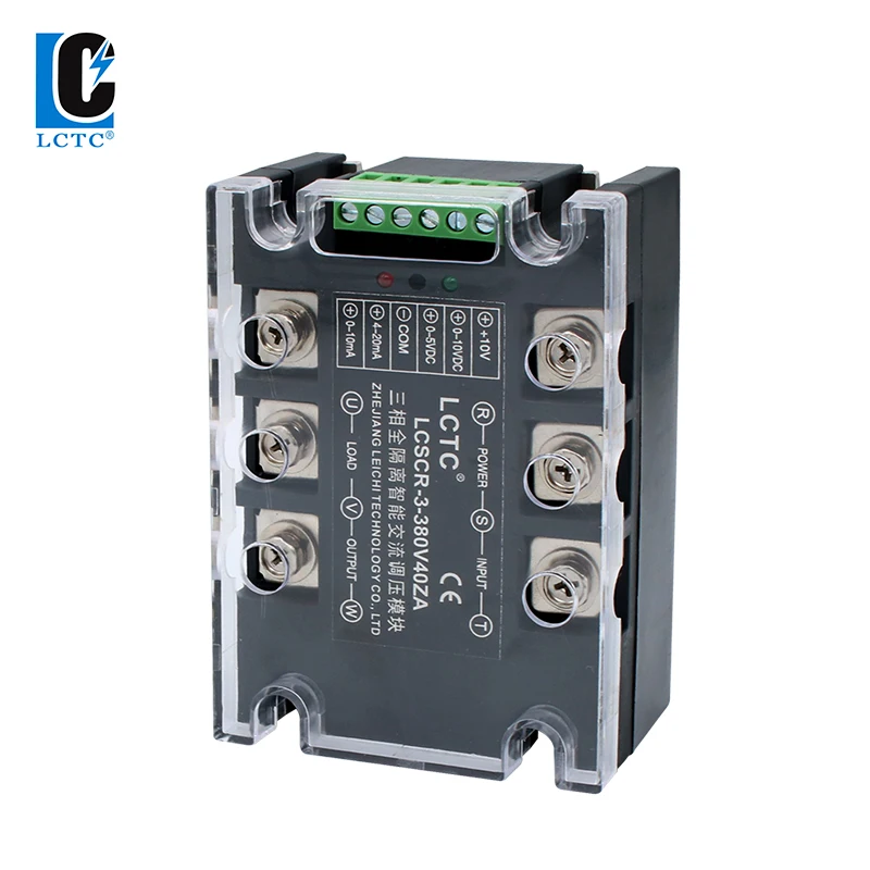 Three Phase 380V 220V 25A 40A 60A 100A 150A 200A Fully Isolated Intelligent AC Voltage Regulator Module