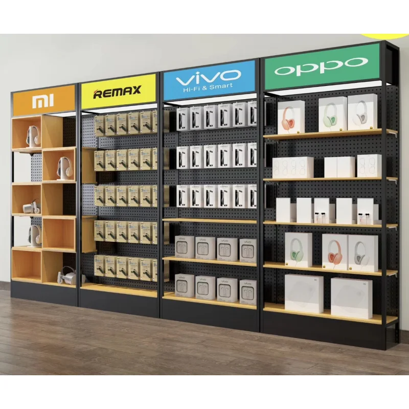 

2025customized.Pharmacy Furniture Shop Shelving Supermarket Metal Wooden Gondola Display Shelving