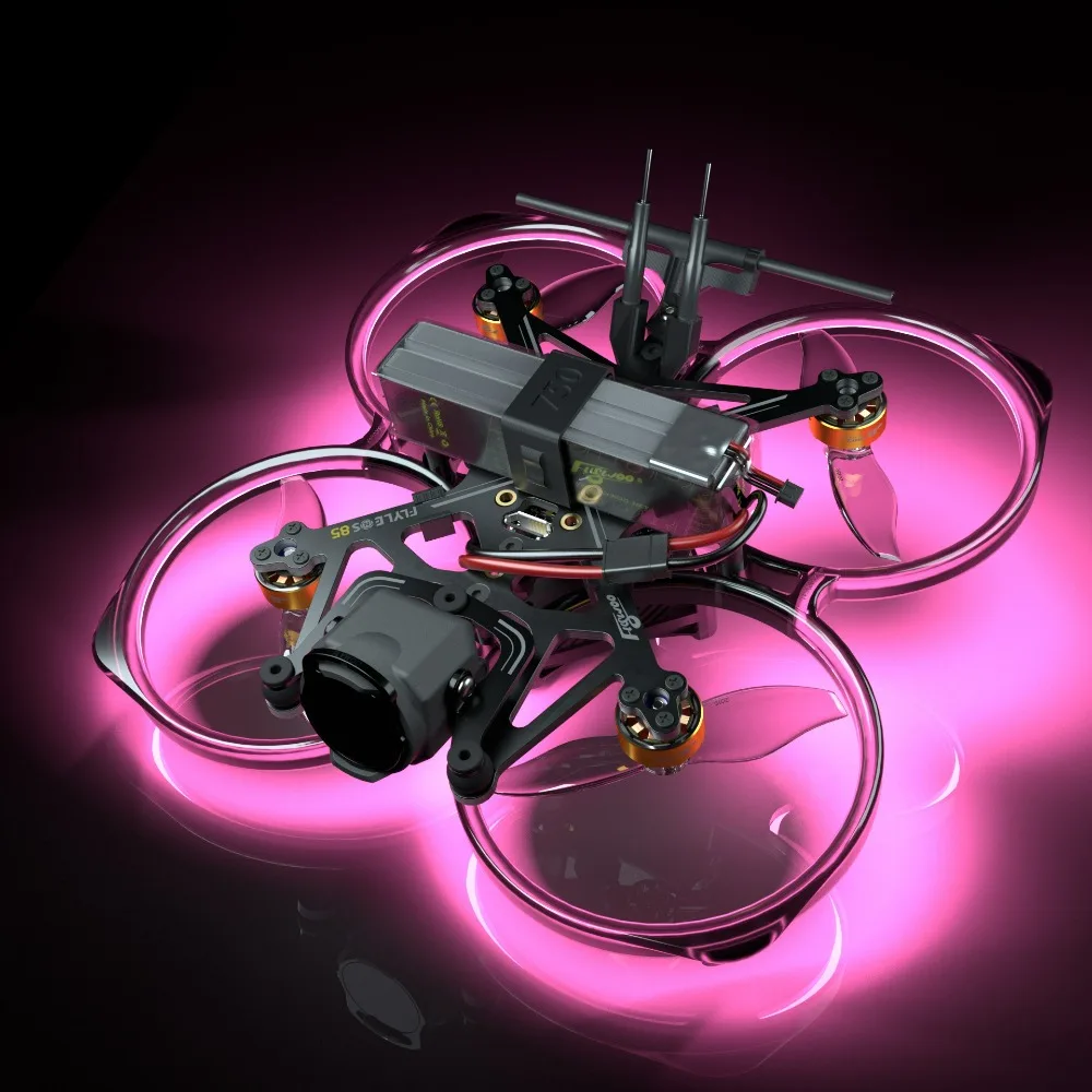شريط LED FlyLens 85 FPV Drone - 5 ألوان (W/R/G/P/B)، التوصيل والتشغيل (بدون لحام)