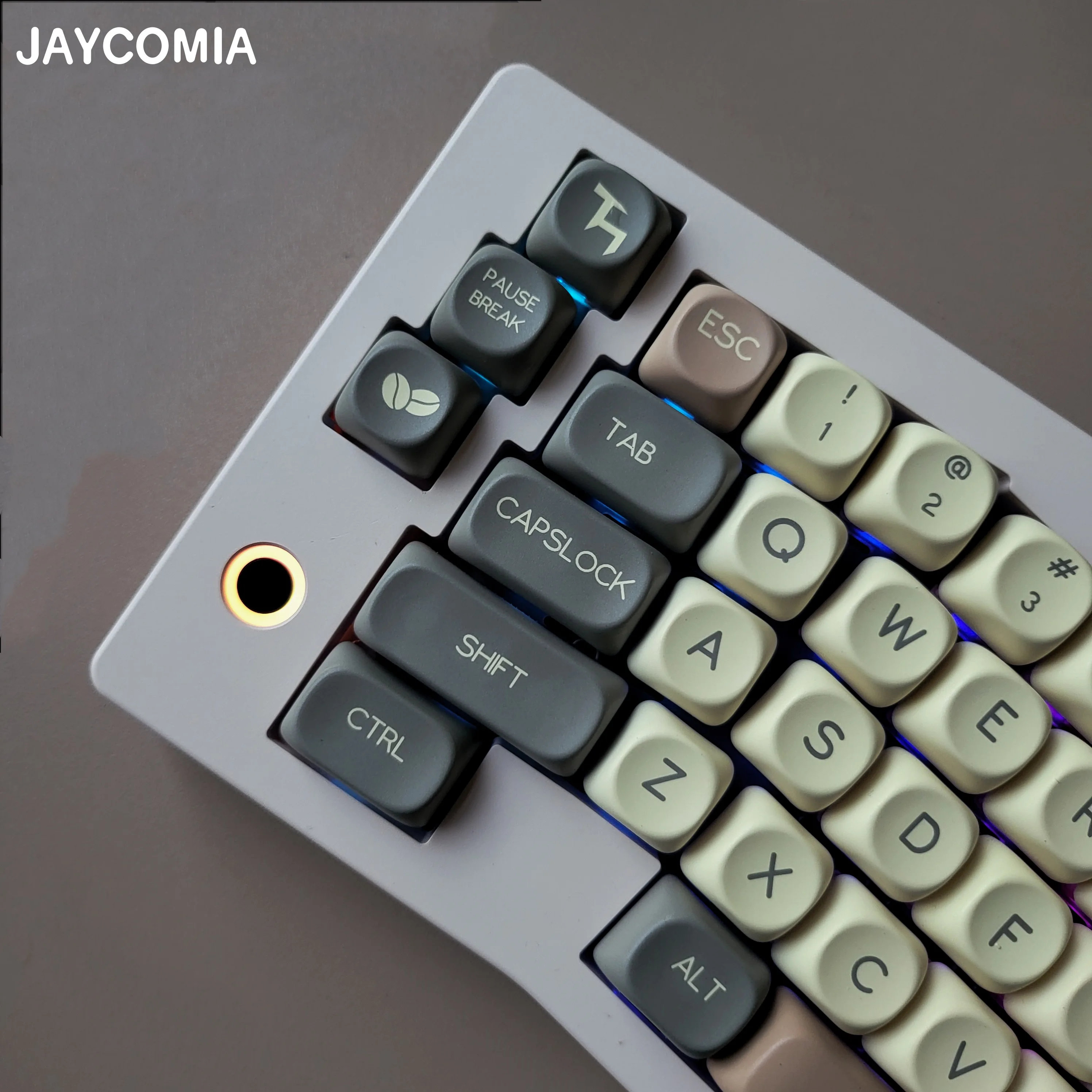 Morandi Keycaps 5-sided Dye Sub MOA Profile ES/DE/KR/FR Abnt2 Brazil For ISO Layout Mechanical Keyboard 7u Alice