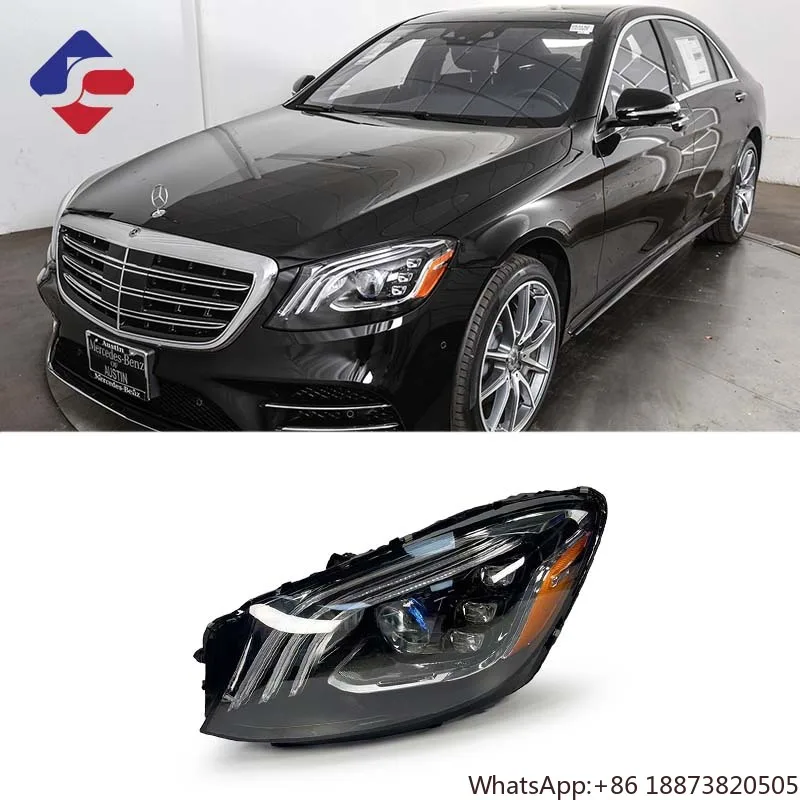 

Оригинальные светодиодные фары W222 S Class 2018, фары для Mercedes Benz S400 S450, автомобильные детали, системы автоматического освещения