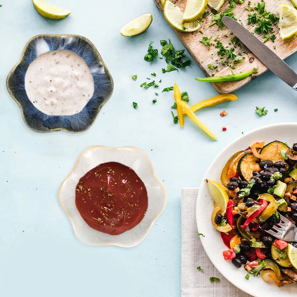 

Набор из 3 керамических тарелок для соусов: простые и элегантные блюдца для соевого соуса, уксуса, масла, соли, джема, сливочного масла, суши, закусок и приправ