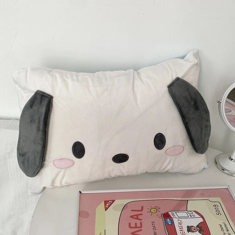 Pochacco-funda de almohada de estilo japonés, cojín trasero, solo funda de almohada para cama, decoración del hogar, regalos para niñas