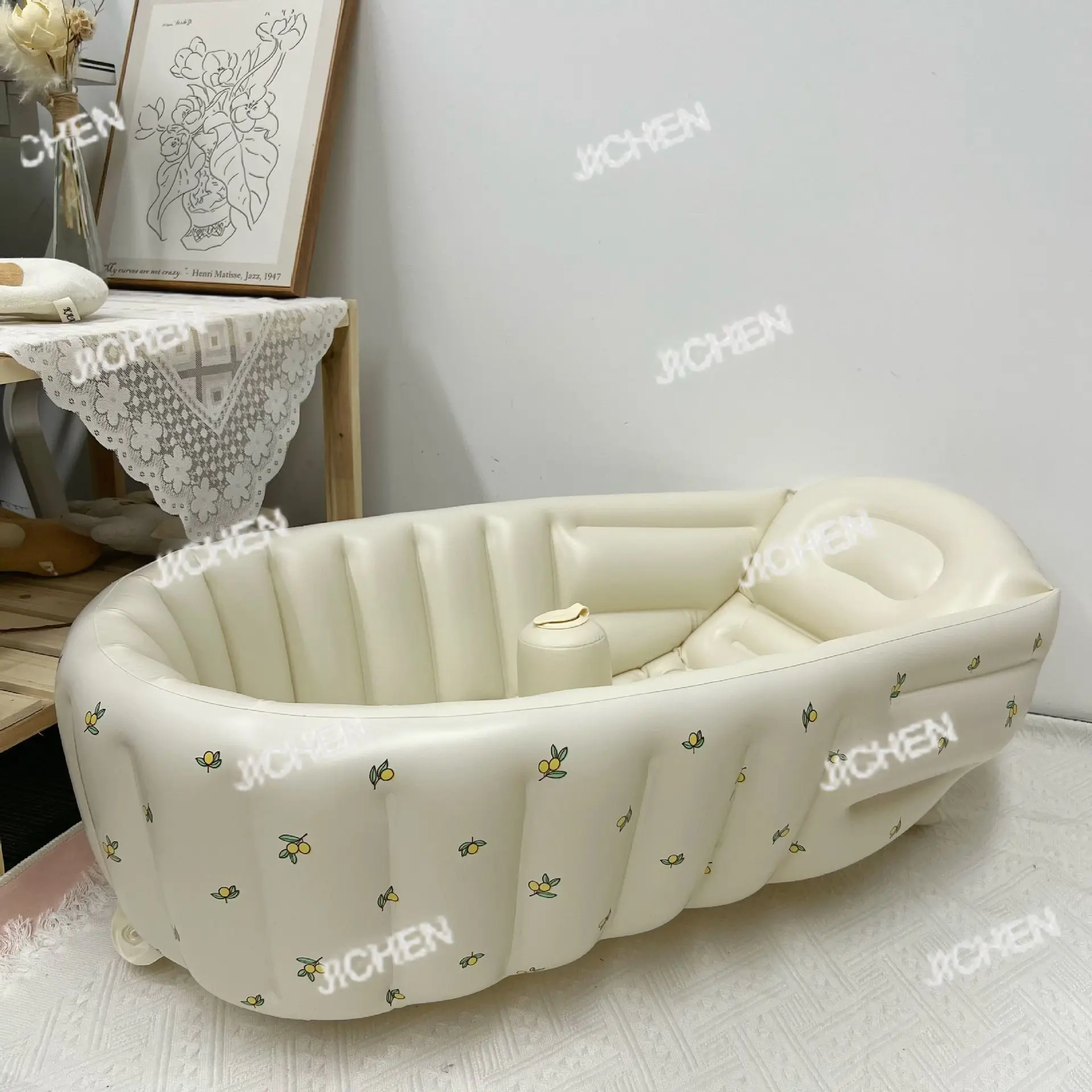 Neu versandte Artikel Foldable Inflatable Tub Bath Tub Sitting Bath Household Newborn