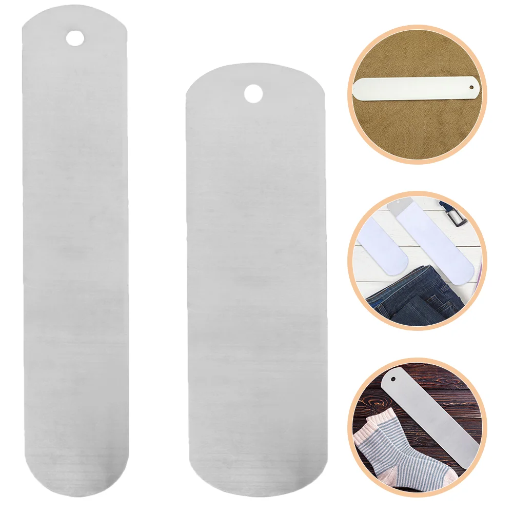 2 Pcs Sock Shaping Board Jig for Printing Dye Convenient Plank Boards DIY Blank Metal Aluminum Plate Jigs Fixing Crew