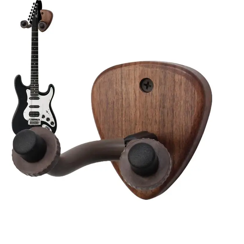 Guitar Wall Mount Wooden Hook Bracket Guitar Holder Bracket Wooden Display Rack Stable Heavy Duty Cello Wall Mount For Mandolin