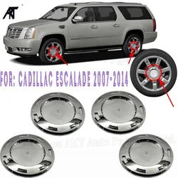 4pcs Chrome Car Wheel Center Hub Caps 7 Spoke 20.32cm Diameter SPOKE for CADILLAC ESCALADE 2007-2014 Car Accessories 9596649