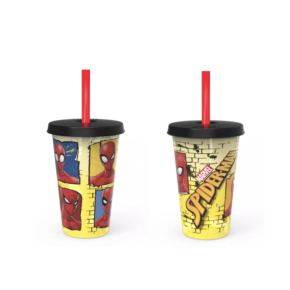 Ensemble de bouteilles d'eau et de gobelets Spiderman pour garçon, 4 figurines d'anime, accessoires Mininstants, cadeau