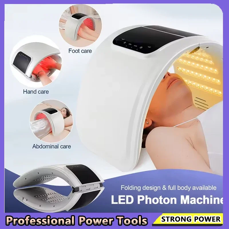 7 kleuren LED-fotonmachine met nano-spray Huid Hydraterend gezichts- en lichaamsmasker Salon SPA Thuisgebruik Huidverjonging Acne Huidverzorging