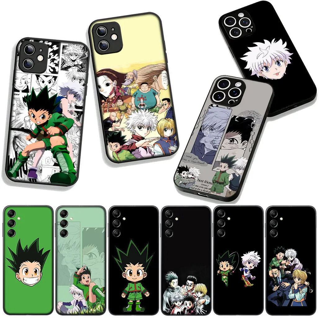 כיסוי Gon Freecss Killua Hunter x Hunter עבור Samsung Galaxy A36 A17 A26 A07 A35 A54 S8 S9 S20 S21 FE S10 Plus A53 A13 A33 A34